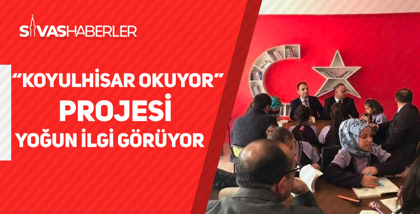 “Koyulhisar Okuyor” projesi yoğun ilgi görüyor