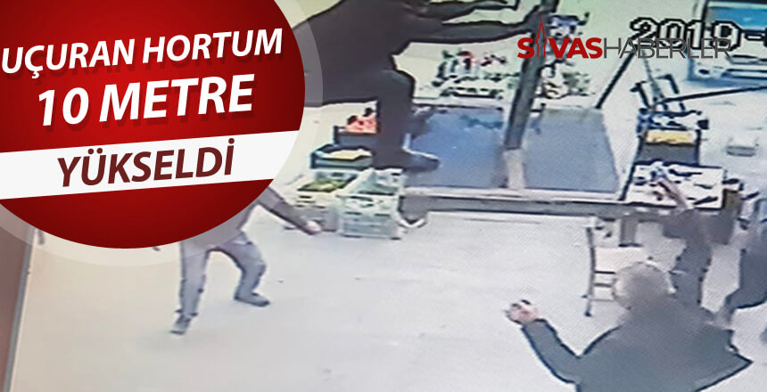 Osmaniye’de ‘uçuran’ hortumla 10 metre yükseldi