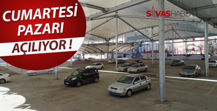 Cumartesi pazarı projesi tamamlandı, hizmete açılıyor