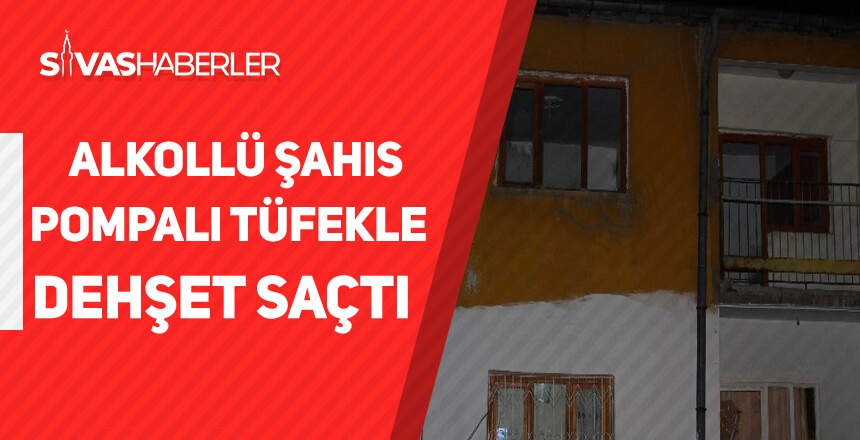 Pompalı tüfekle tartıştığı adamın evine ateş etti