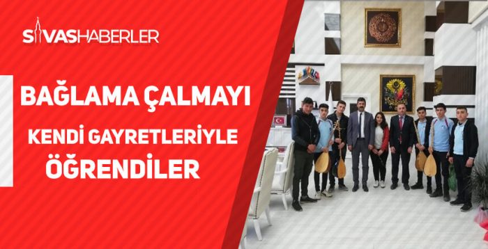 Bağlama çalmayı kendi gayretleriyle öğrendiler