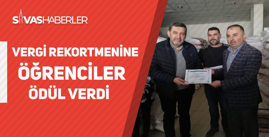 Vergi Rekortmenine Öğrenciler Ödül Verdi