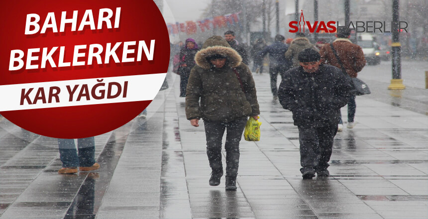 Sivas’ta Sürpriz Kar Yağışı