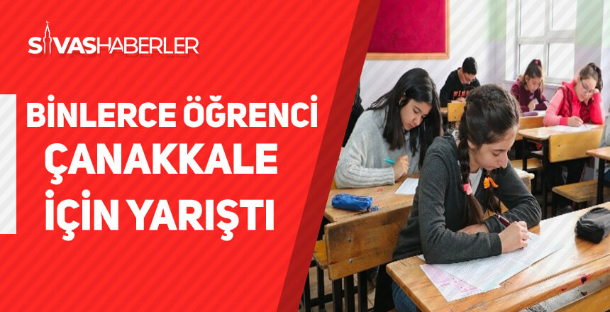 Binlerce öğrenci Çanakkale için yarıştı