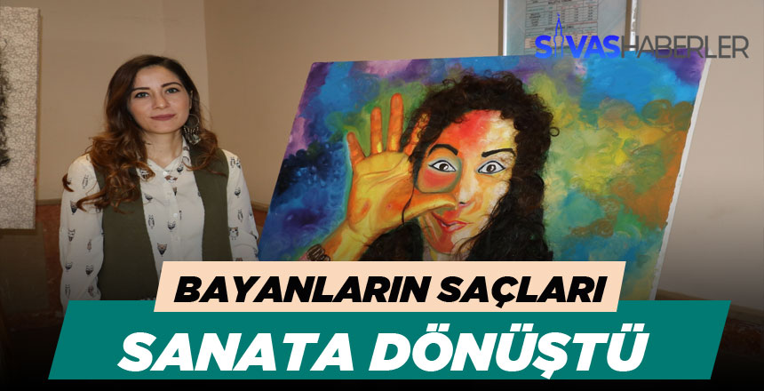 50 Kadından Toplanan Saçlar Sanata Dönüştü