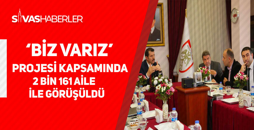 ‘Biz Varız’ projesinde 2 bin 161 aile ile görüşüldü
