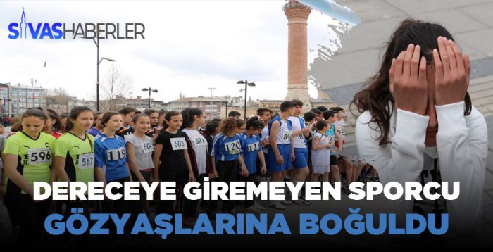 Dereceye giremedi gözyaşlarına boğuldu
