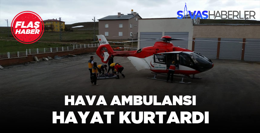 Kalp Krizi Geçiren Hastanın İmdadına Hava Ambulansı Yetişti