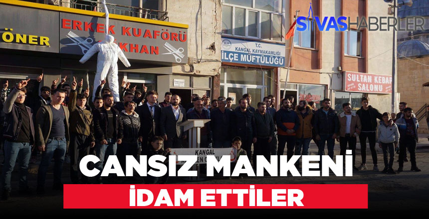 Çocuk İstismarlarına Tepki Çekmek için Cansız Mankeni Astılar