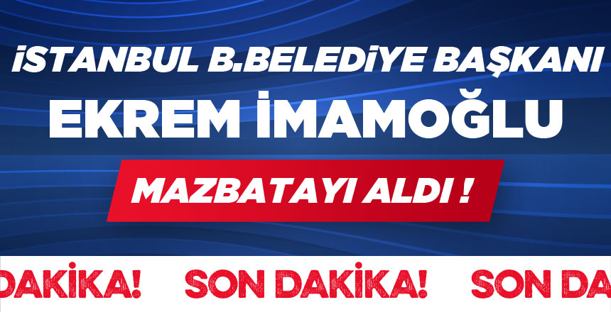 İstanbul B.Belediye Başkanı Ekrem İmamoğlu Mazbatayı Aldı