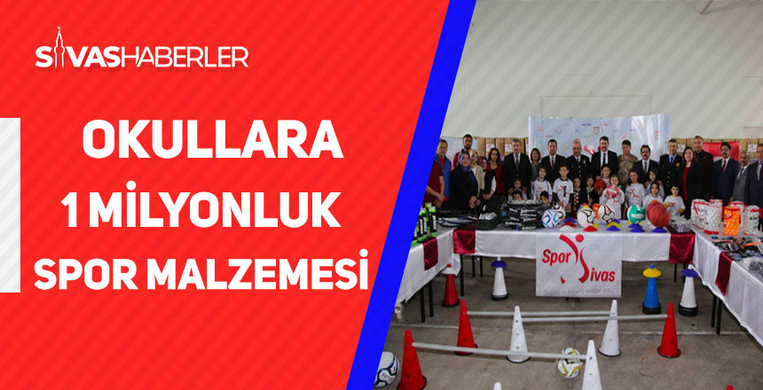 Valilikten okullara spor malzemesi desteği