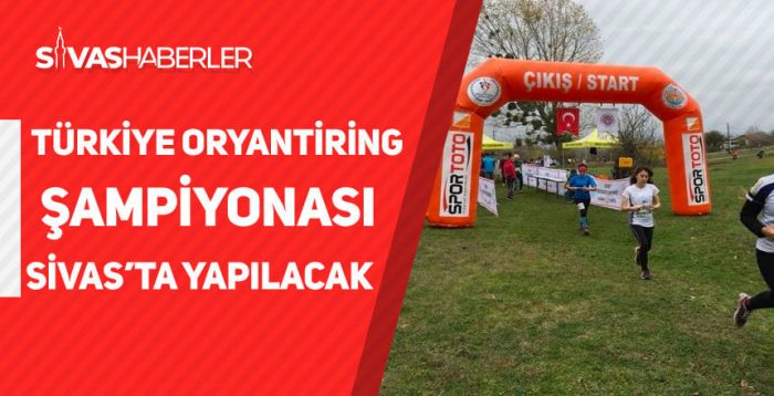 Sivas’ta Türkiye Oryantiring Şampiyonası Yapılacak