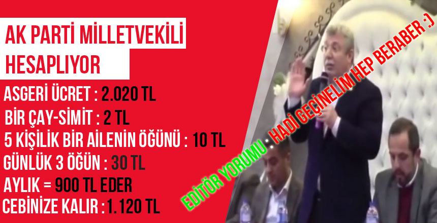 Ak Parti Milletvekili Çay ve Simit ile Geçinmenin formülünü buldu