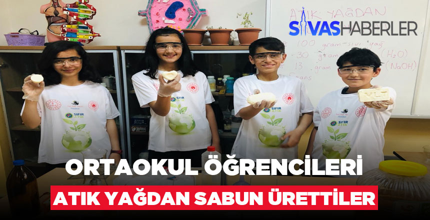 Bu sabunları atık yağdan ürettiler