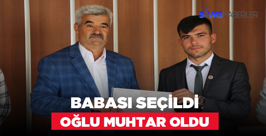 Gümüşdere köyünde muhtarlık babadan oğula geçti