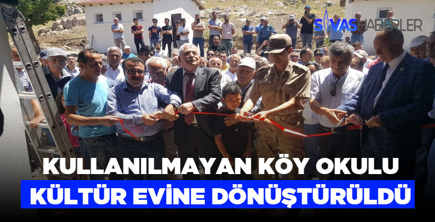 Uzun süredir aktifliğini yitiren köy okulu kültür evi oldu