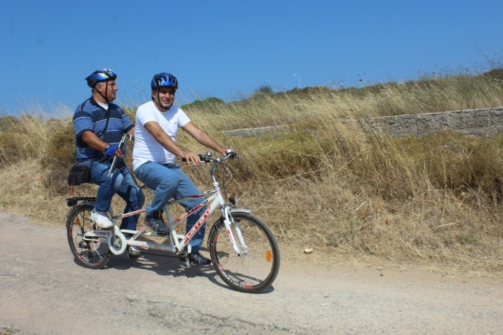 Ayvalık’ta engelliler 1. Engelsiz Bisiklet Festivali’ne hazırlanıyor