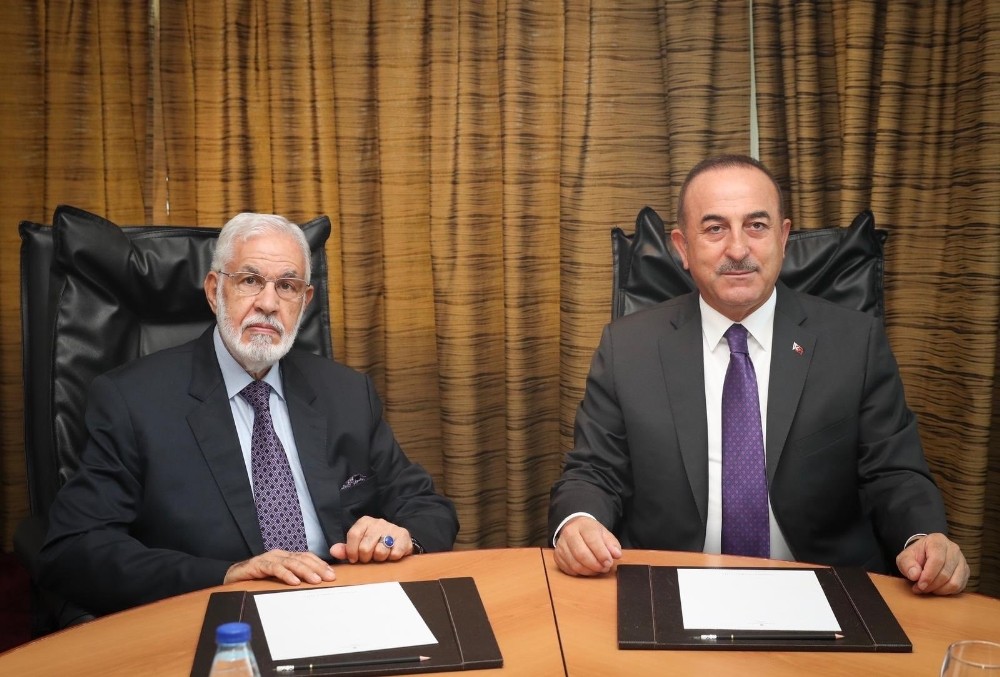 Bakan Çavuşoğlu, Libyalı mevkidaşı ile bir araya geldi