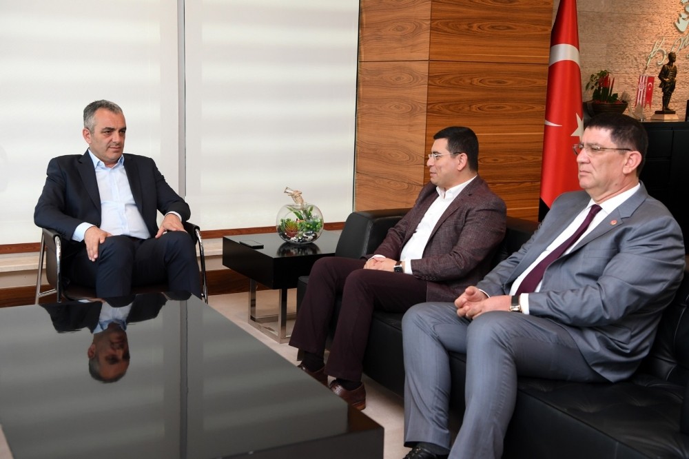 Başkan Semih Esen, ABB Başkanı Tütüncü’yü ağırladı