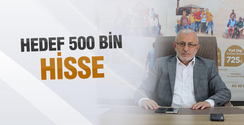 Hedef 500 bin kurban hissesi