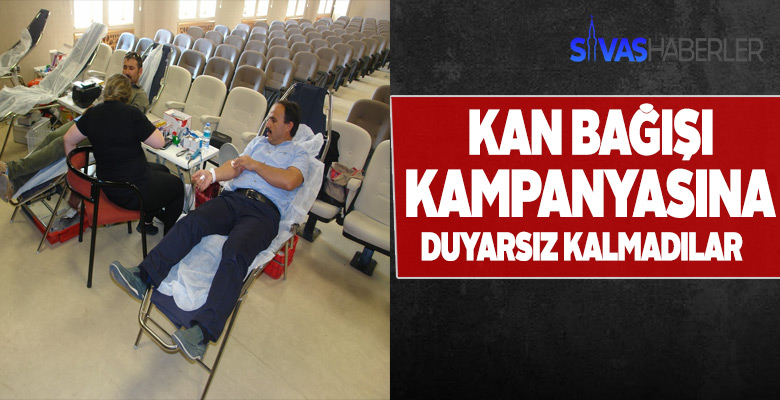 Kan bağışı kampanyasına onlarda katıldı