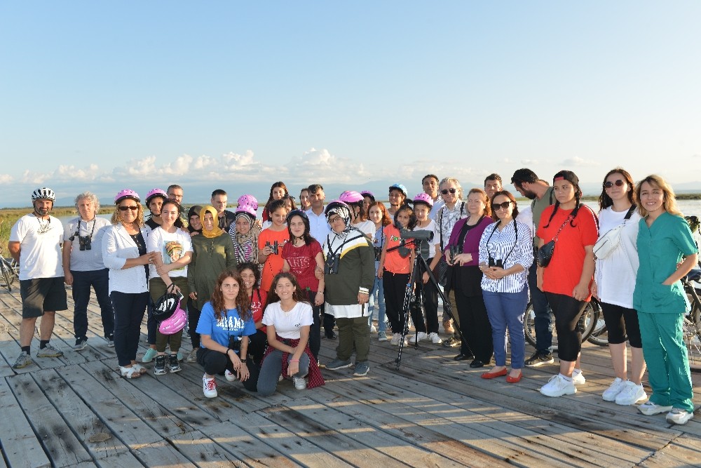 Kızılırmak Deltası’nda bisiklet ve kuş gözlem etkinliği