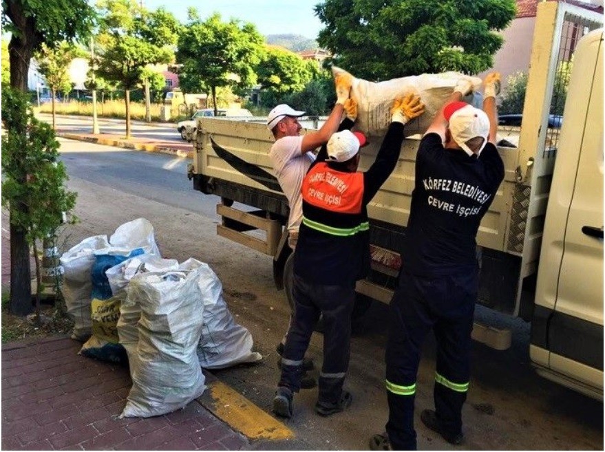 Körfez’de tonlarca atık madde geri dönüşüme kazandırıldı