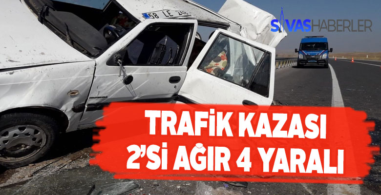 Ulaş’ta trafik kazası yaralılar var