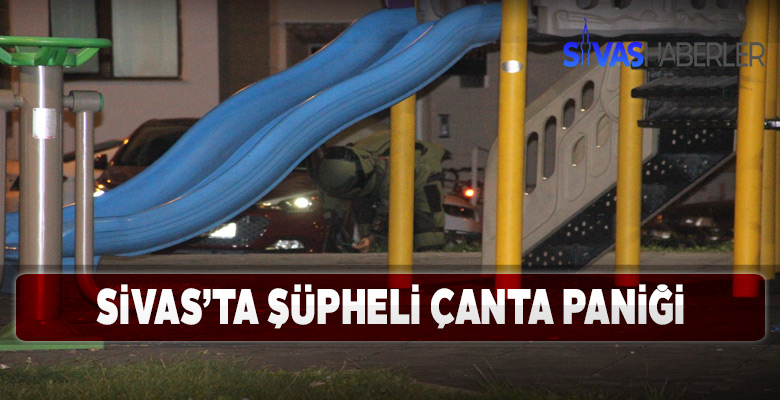 Parkta unutulan sırt çantası paniğe sebep oldu