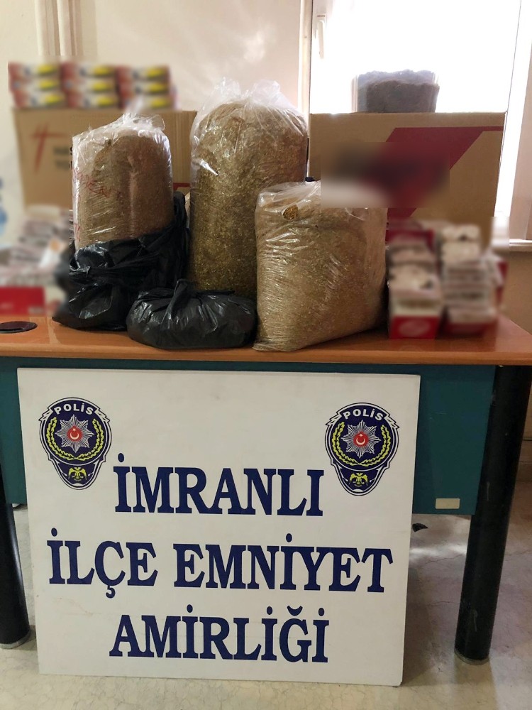 Sivas İmranlı’da kaçakçılık operasyonu