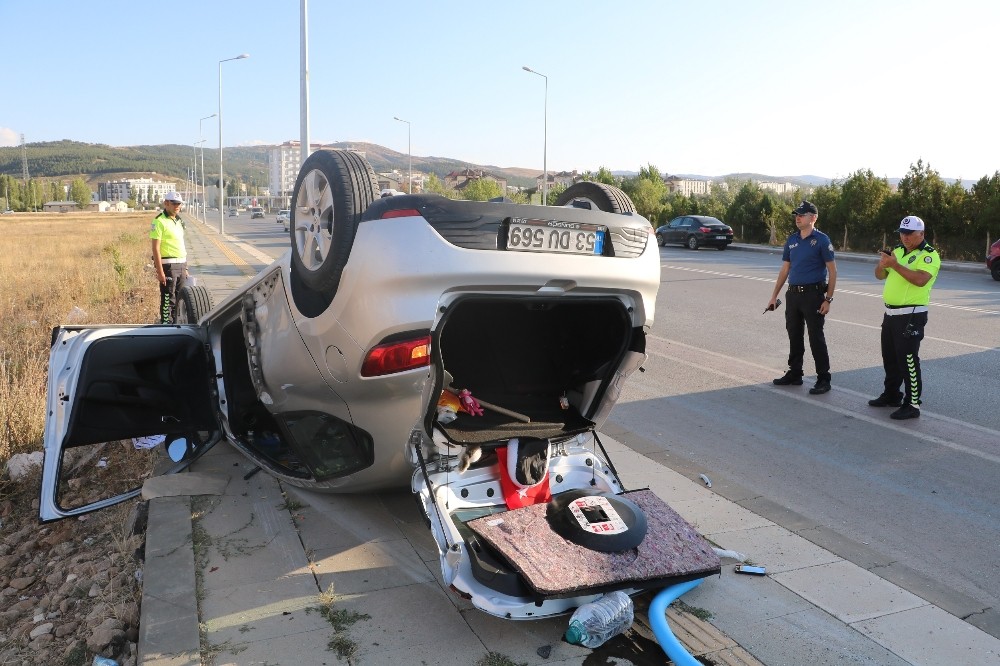 Trafik kazası sonucu 4 kişi yaralandı
