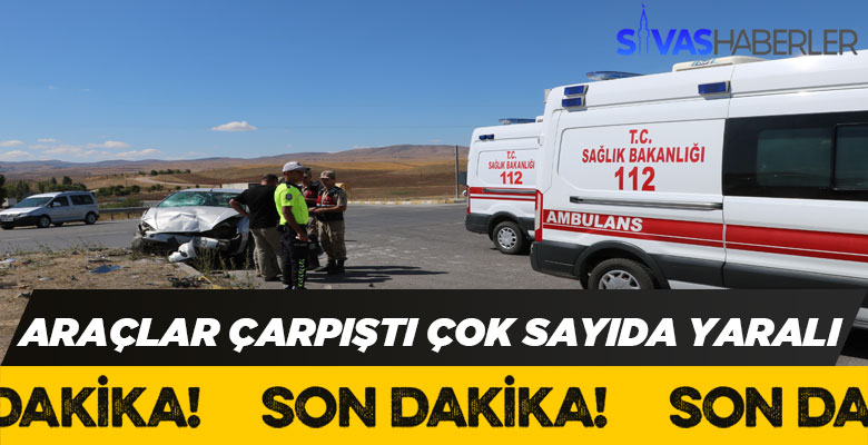 Sivas – Ankara karayolunda trafik kazası çok sayıda yaralı