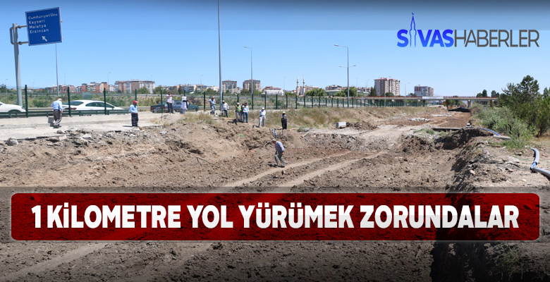 Sivas Karşıyaka Mahallesi’nde 10 hane yolsuz kaldı