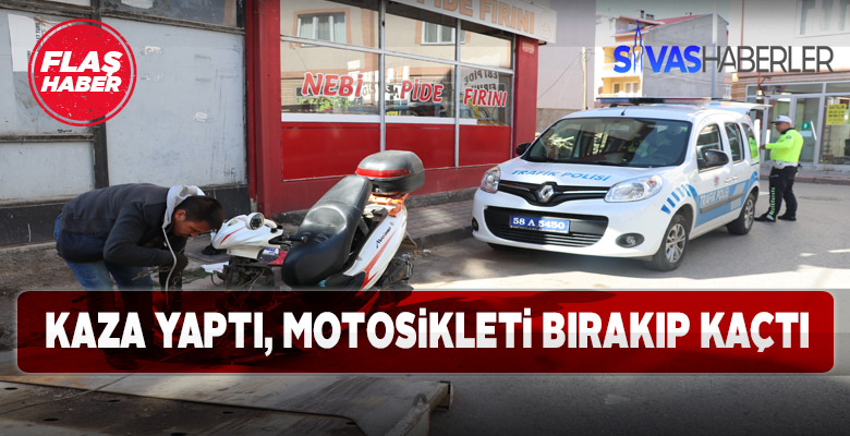 Kaza sonrası motosikletini bırakıp kayıplara karıştı