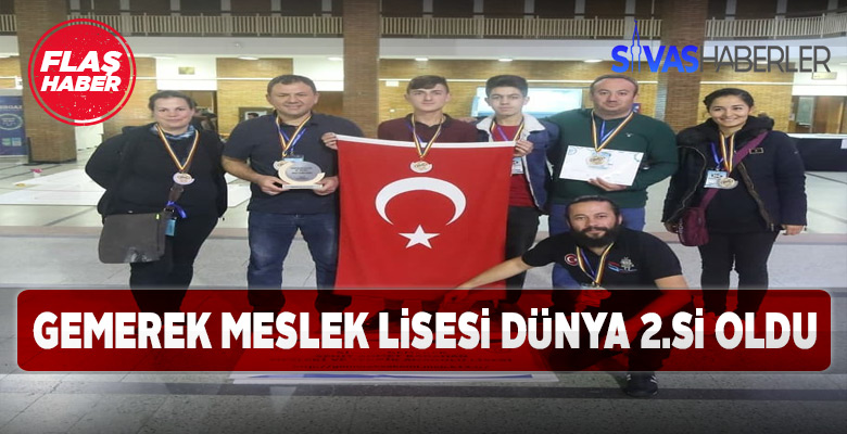 Gemerek Meslek Lisesi öğrencilerinden büyük başarı