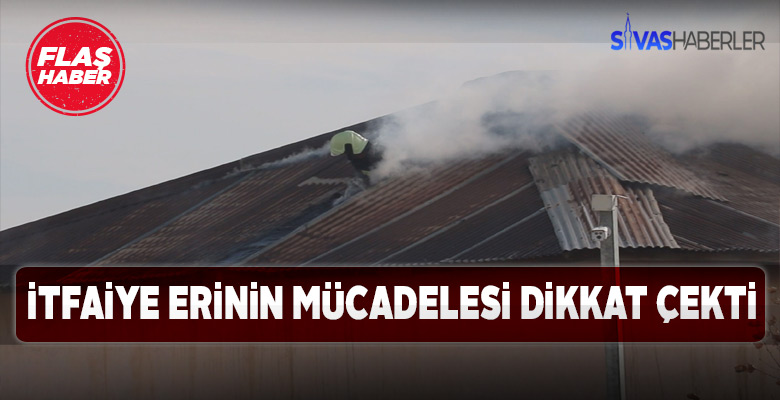 Keresteciler Sitesi’ndeki yangında İtfaiyecinin mücadelesi