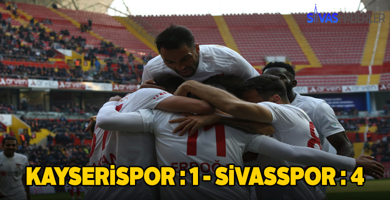 Lider Sivasspor, Kayserispor’u 4-1 yendi