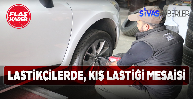 Lastikçiler kış mesaisine başladı