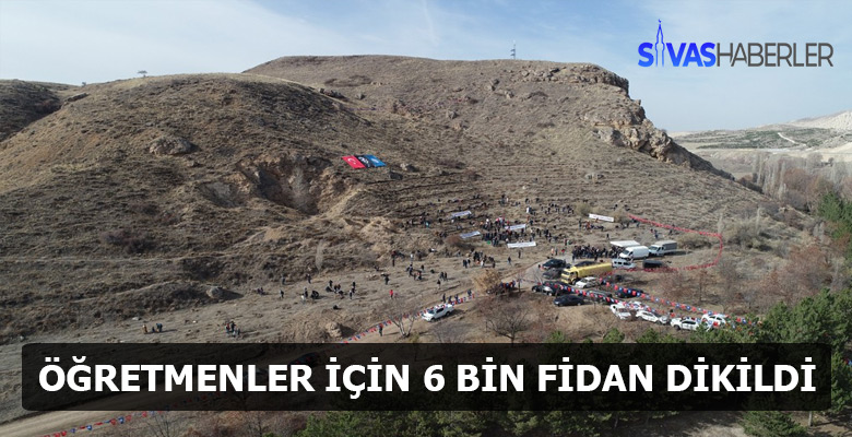 Her öğretmene bir fidan dikildi