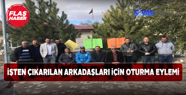 İşten çıkarılan arkadaşları için oturma eylemi sürüyor