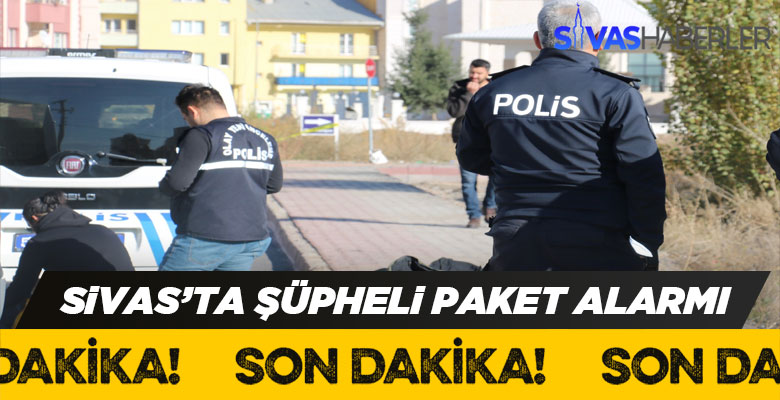 İl Jandarma Komutanlığı Binası yakınında şüpheli paket