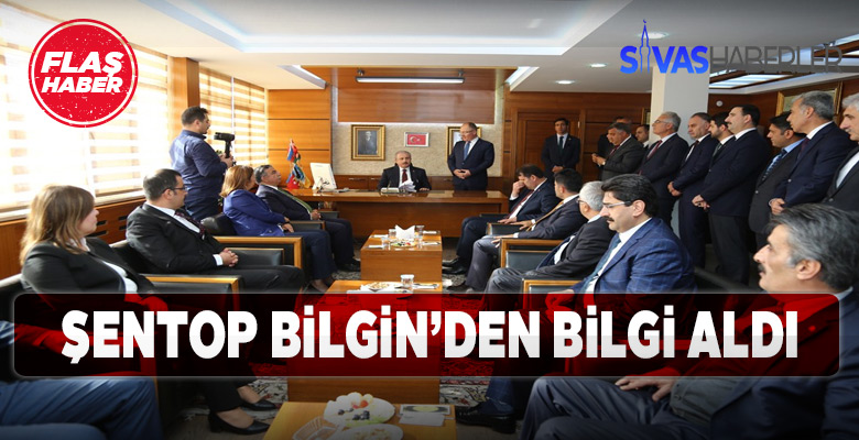 TBMM Başkanı Şentop Belediye Başkanı Bilgin’den bilgi aldı