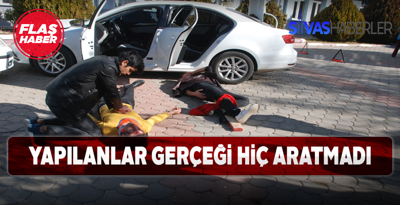 Kaza Tatbikatı gerçeğini aratmadı