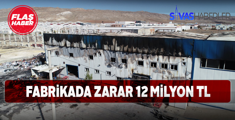 Fabrika küle döndü zarar büyük