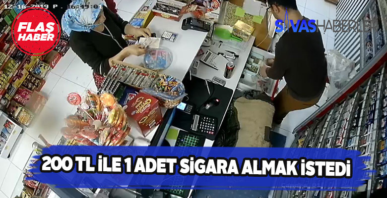 Bir adet sigara için 200 TL uzatınca şüphelendi
