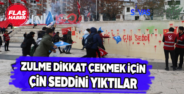 Uygur Türklerine destek için Çin Seddini yıktılar