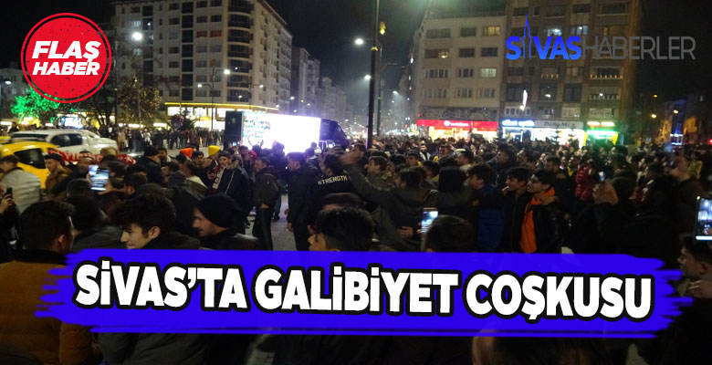 Maç sonrası taraftarlar coşkuyla kutlama yaptı