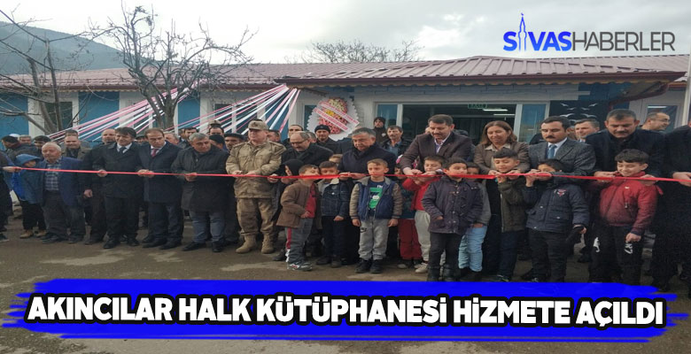 Akıncılar Halk Kütüphanesi hizmet vermeye başladı