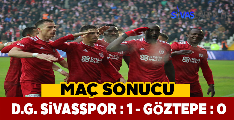 Sivasspor Göztepe’yi 1-0 yenerek ilk yarıyı lider kapattı