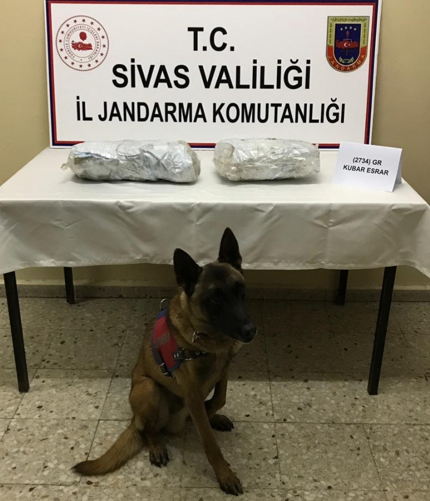 3 Kilodan fazla esrar maddesi bulundu